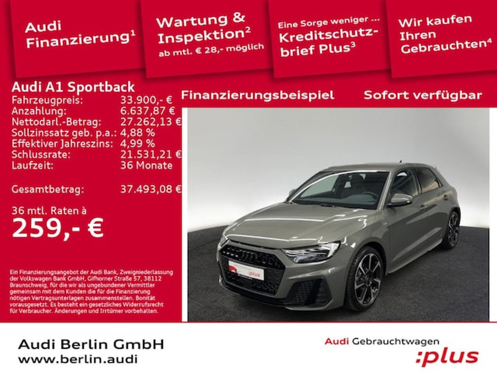 Audi A1 Sportback S-Line S-Tronic 35 TFSI