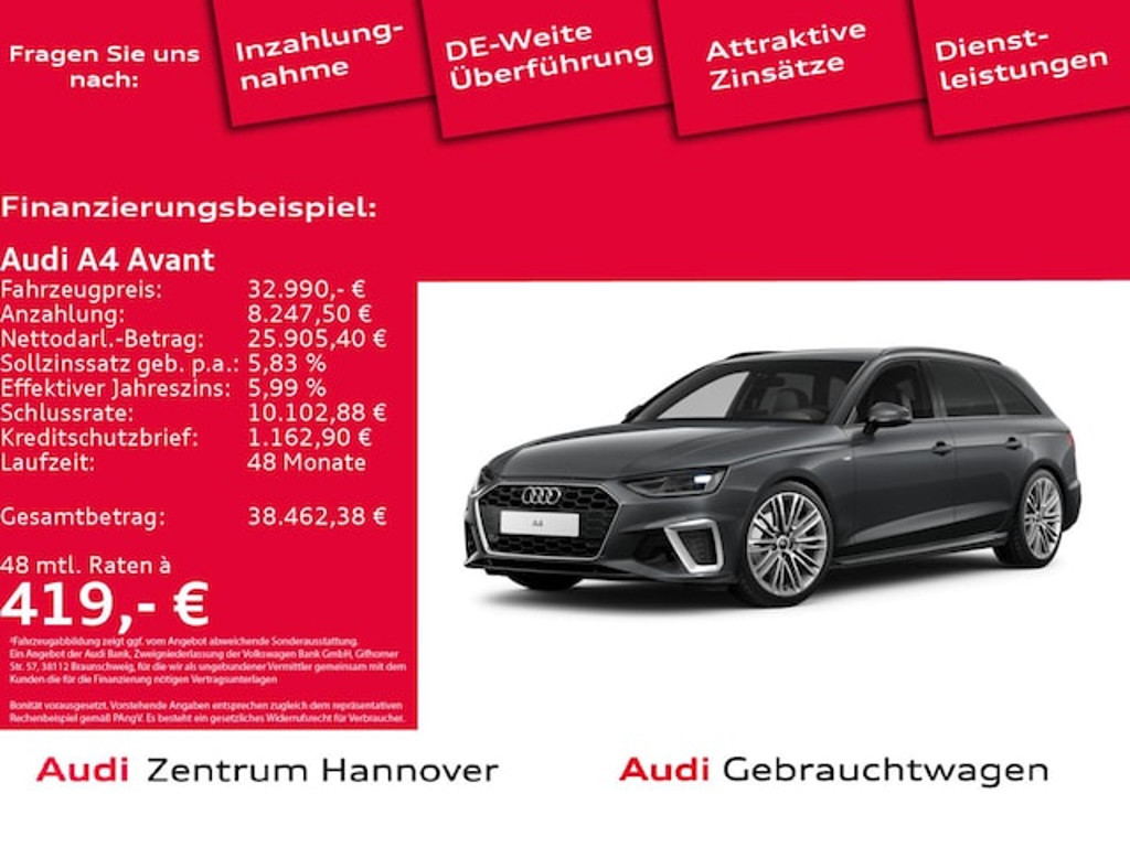 Audi A4 Avant S-Line S-Tronic 40 TFSI