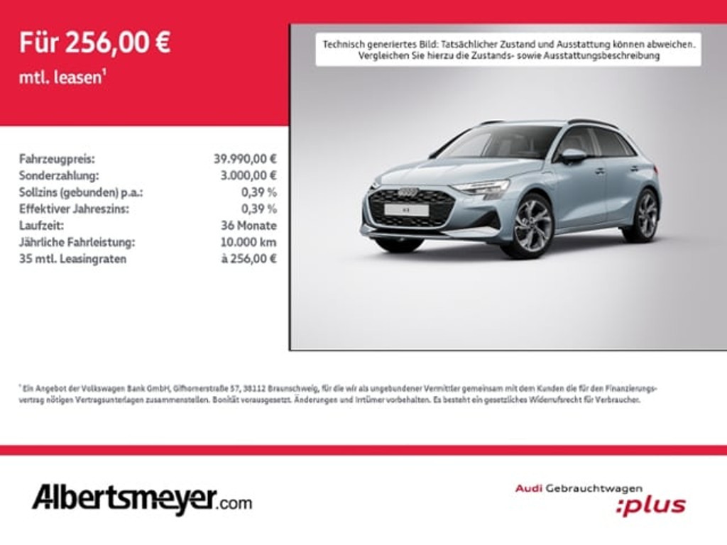Audi A3 Sportback S-Tronic Hybride 40 TFSI