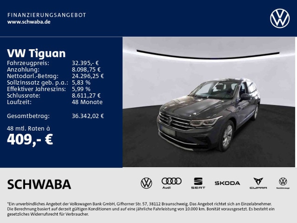 Volkswagen Tiguan 4Motion DSG 2.0 TSI Elegance Elegance