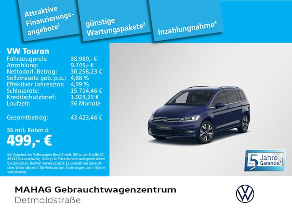 Volkswagen Touran Highline 2.0 TDI