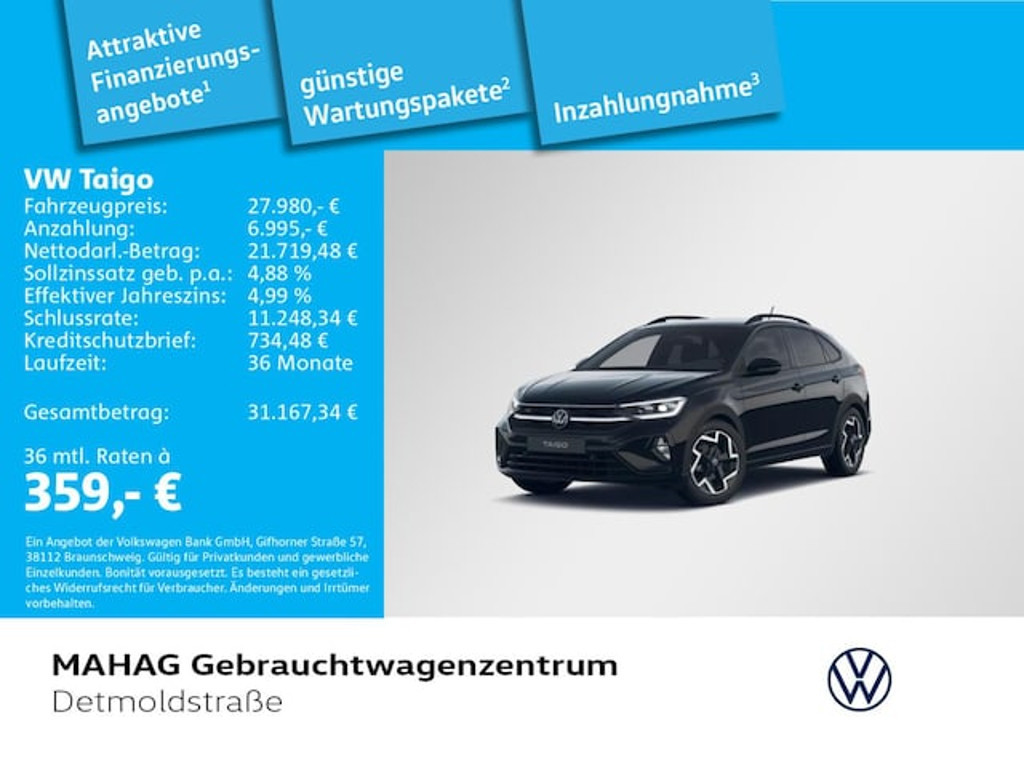 Volkswagen Taigo R-Line 1.5 TSI IQ.Drive