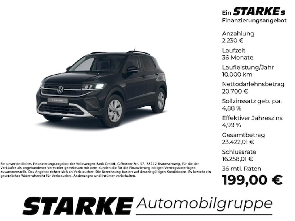 Volkswagen T-Cross Life 1.0 TSI