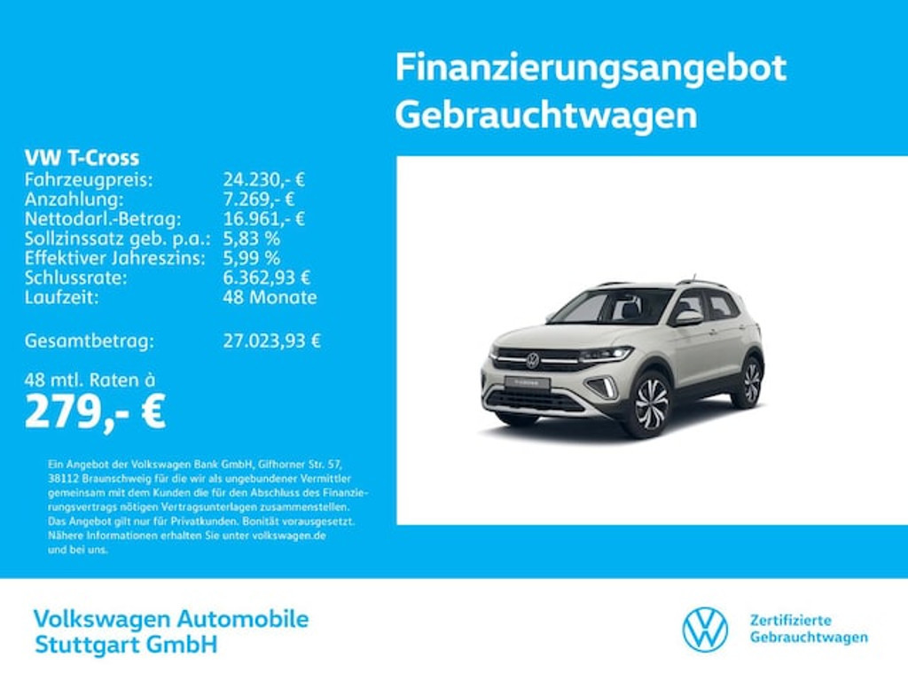 Volkswagen T-Cross Style 1.0 TSI