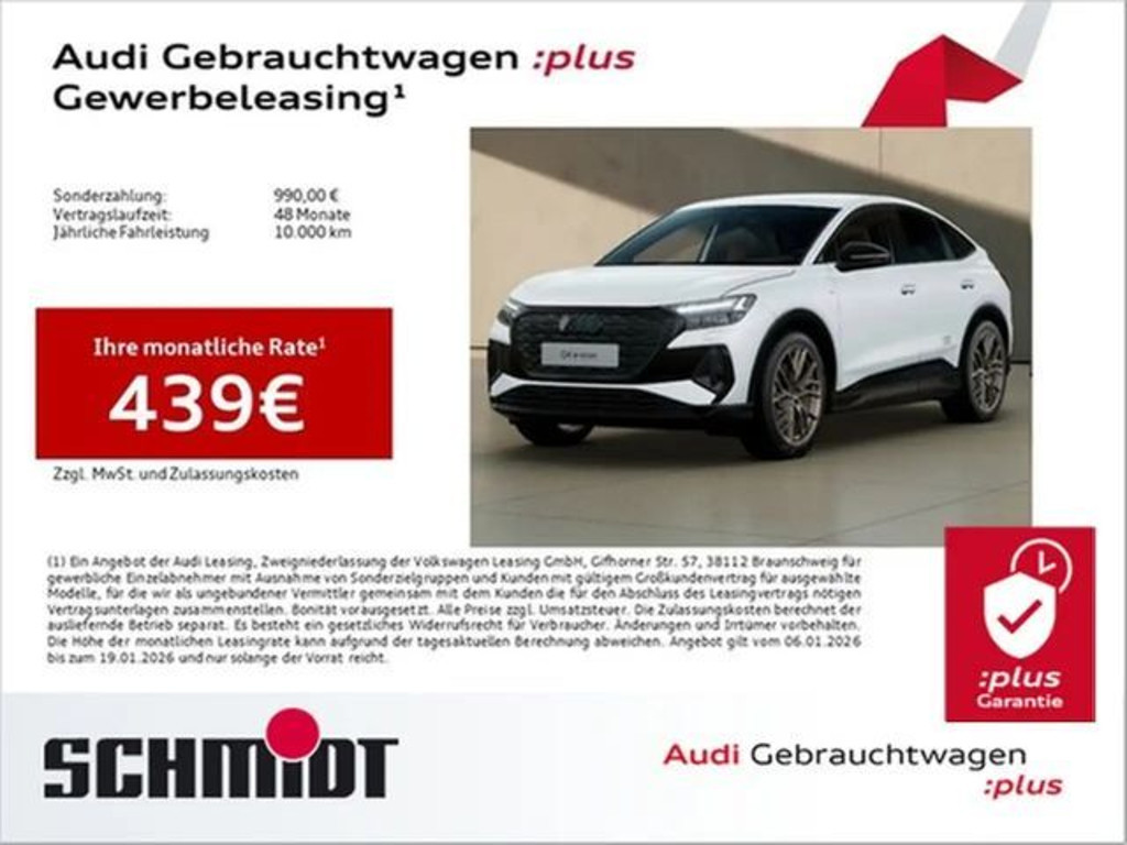 Audi Q4 e-tron Sportback Quattro S-Line