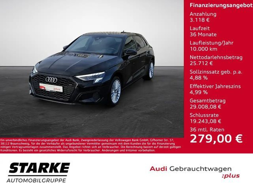Audi A3 Sportback Sedan S-Tronic 30 TFSI