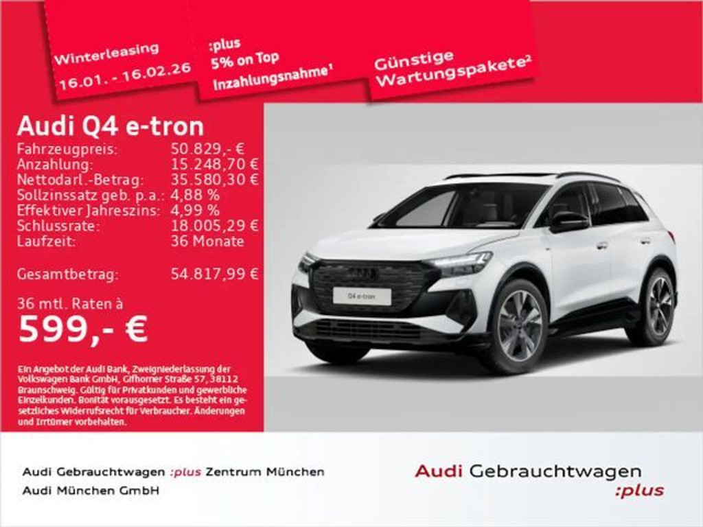 Audi Q4 e-tron S-Line