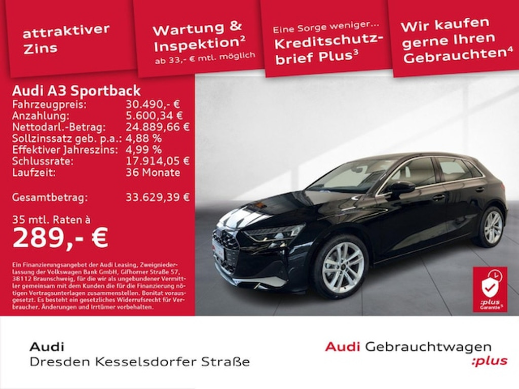 Audi A3 Sportback S-Tronic 30 TFSI