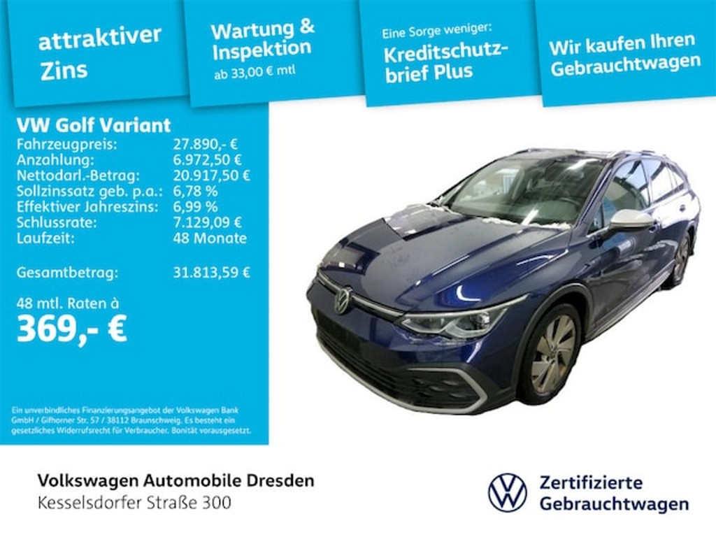 Volkswagen Golf DSG Variant AllTrack Golf VIII 2.0 TDI