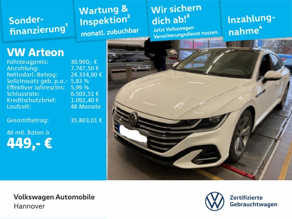 Volkswagen Arteon DSG R-Line 2.0 TDI