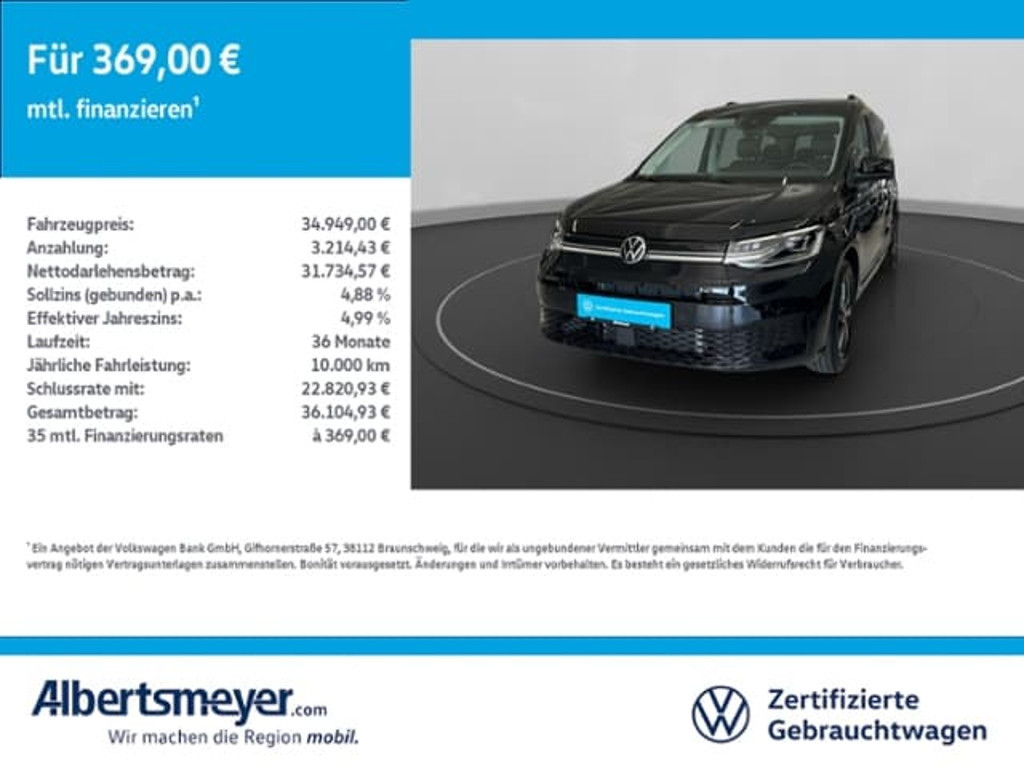 Volkswagen Caddy DSG 1.5 TSI Maxi