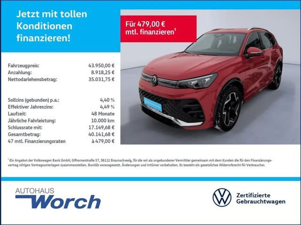 Volkswagen Tiguan DSG R-Line 2.0 TDI