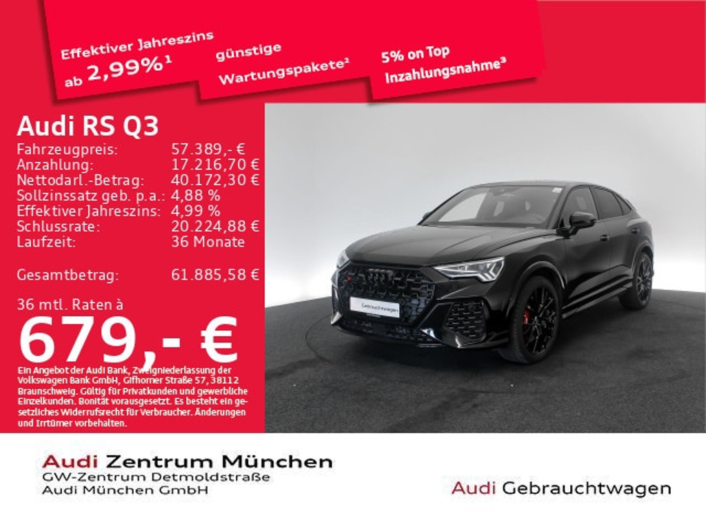 Audi RS Q3 Sportback Quattro S-Tronic