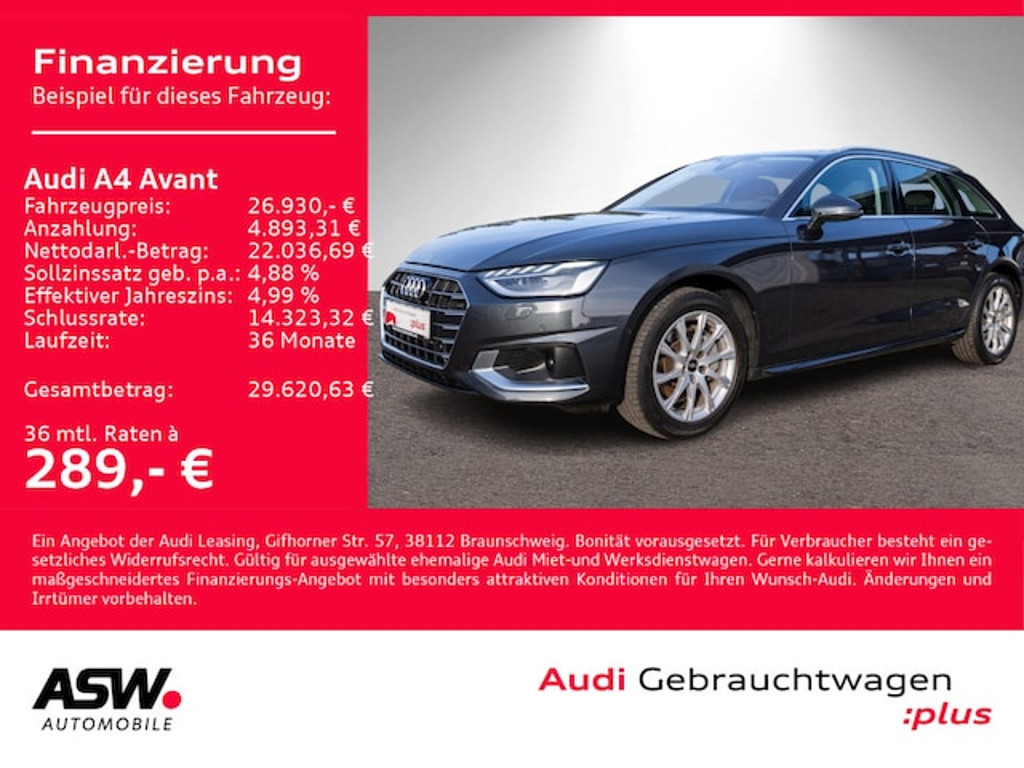 Audi A4 Avant S-Tronic 40 TDI