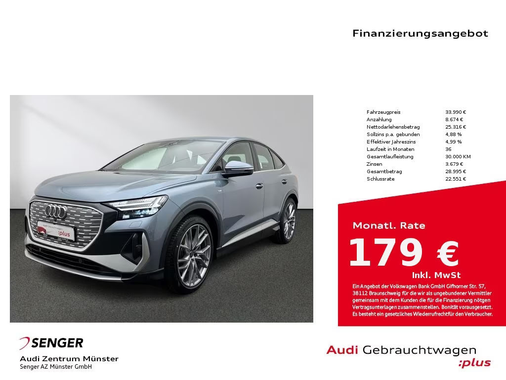 Audi Q4 e-tron Sportback S-Line 40