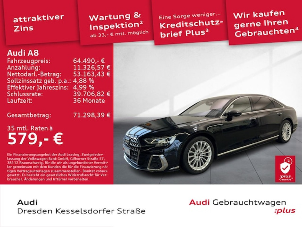 Audi A8 Quattro Lang 50 TDI