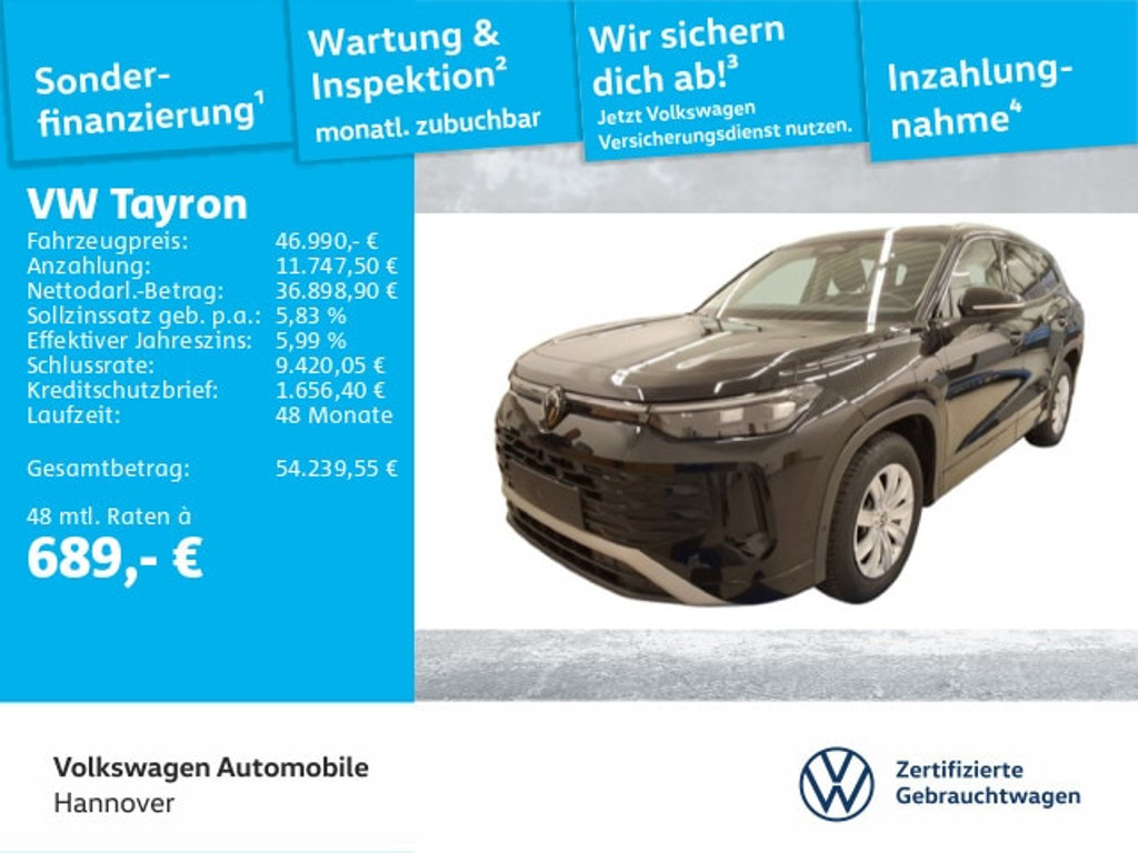Volkswagen Tayron DSG Life eHybrid 1.5 TSI