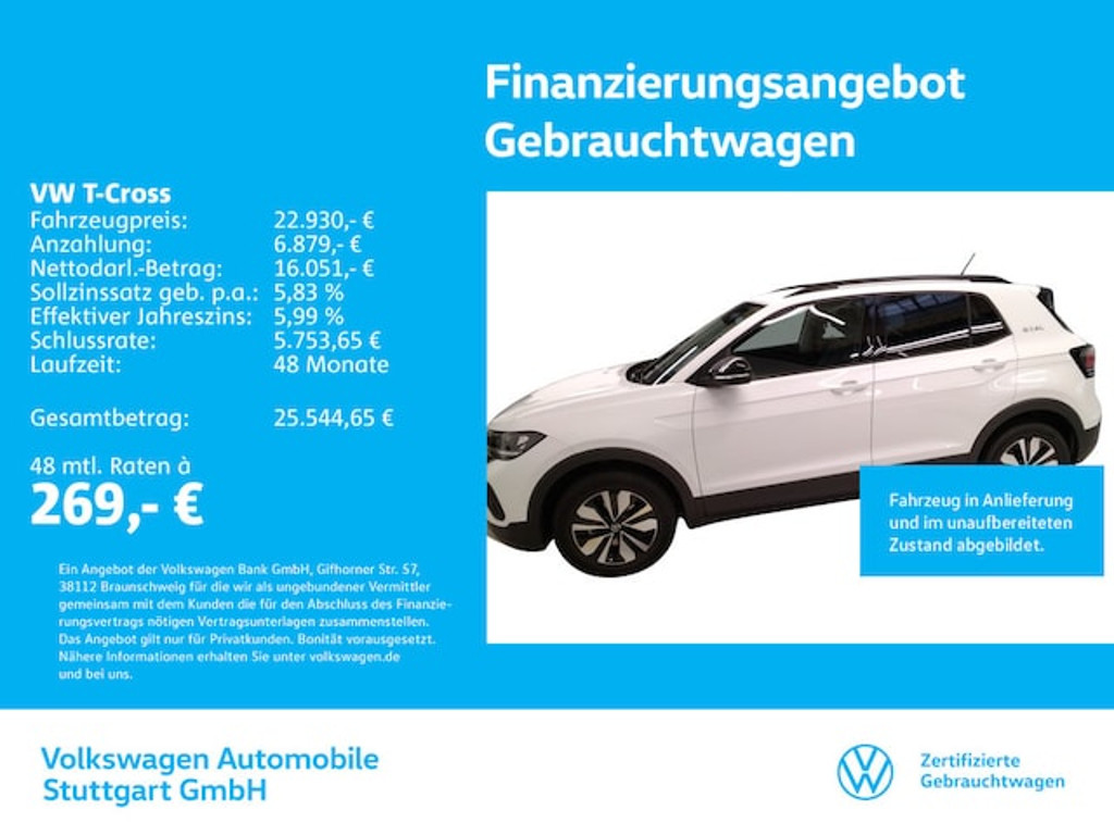 Volkswagen T-Cross DSG 1.0 TSI