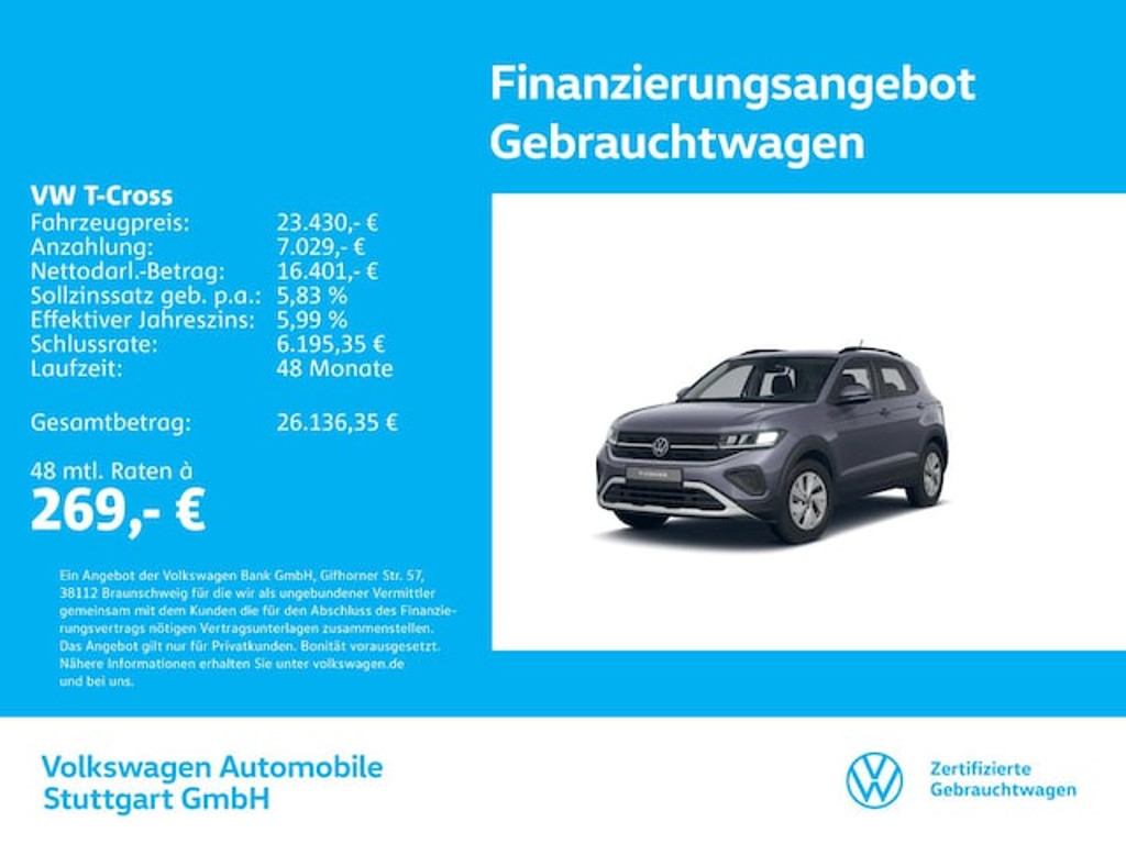 Volkswagen T-Cross DSG Life 1.0 TSI