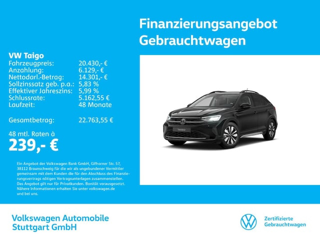 Volkswagen Taigo Life 1.0 TSI