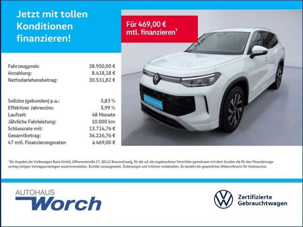 Volkswagen Tayron DSG Life 1.5 eTSI