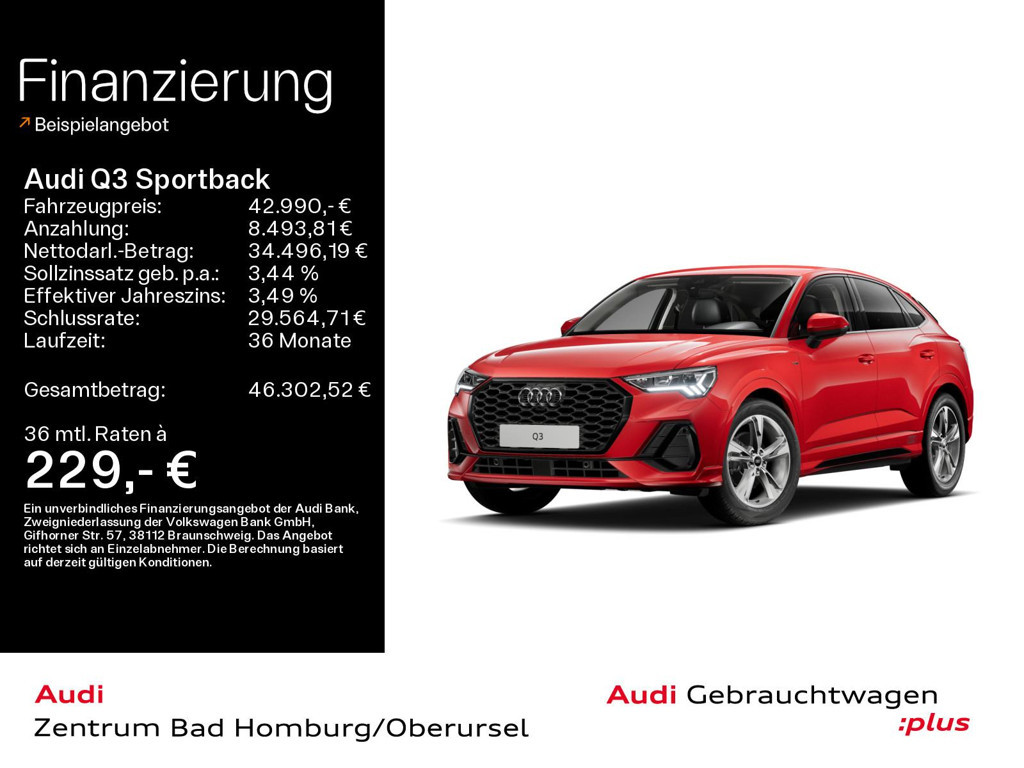 Audi Q3 Sportback S-Line 35 TDI