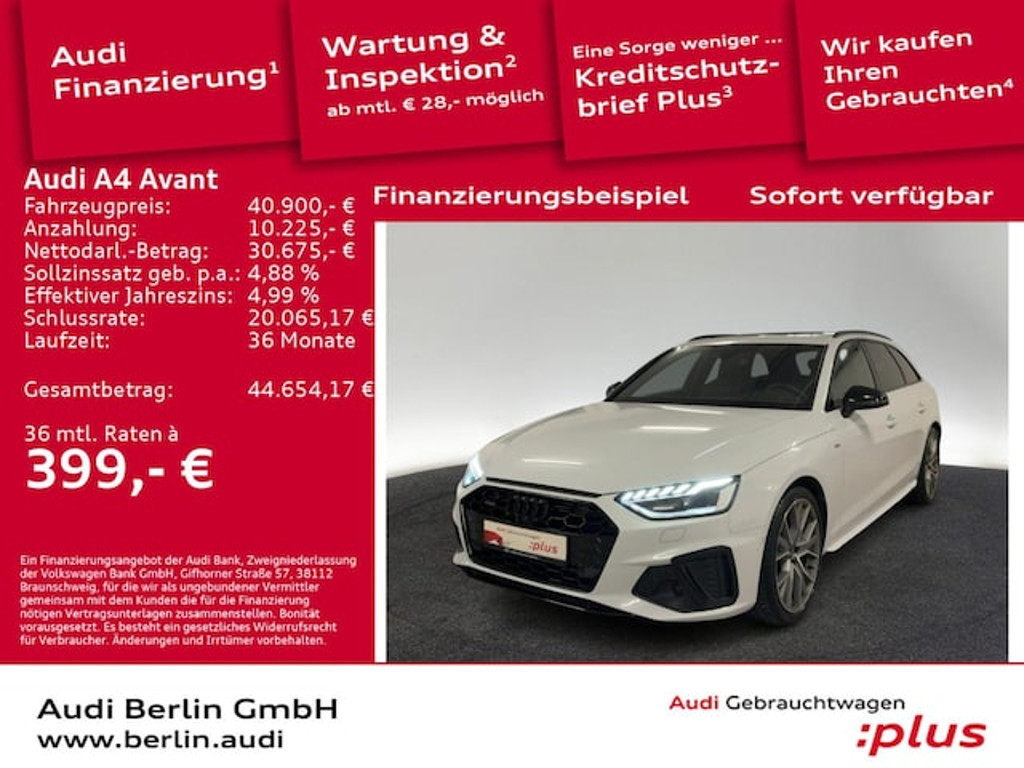 Audi A4 Avant Quattro S-Line S-Tronic 45 TFSI
