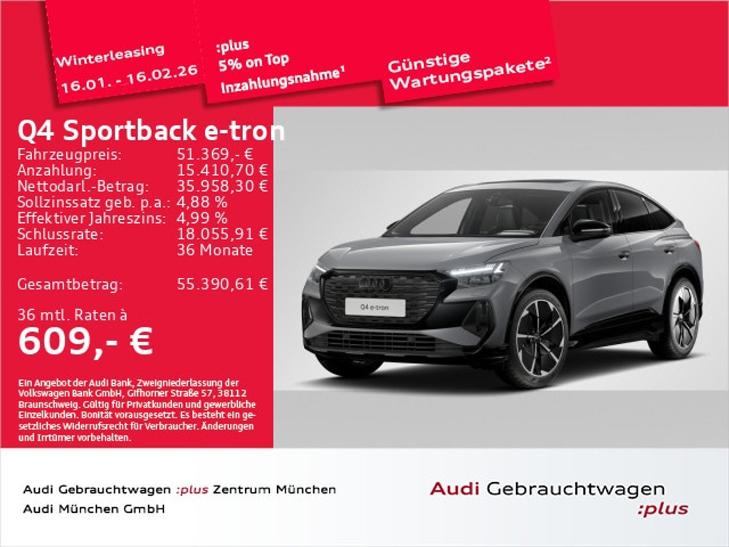Audi Q4 e-tron Sportback Quattro