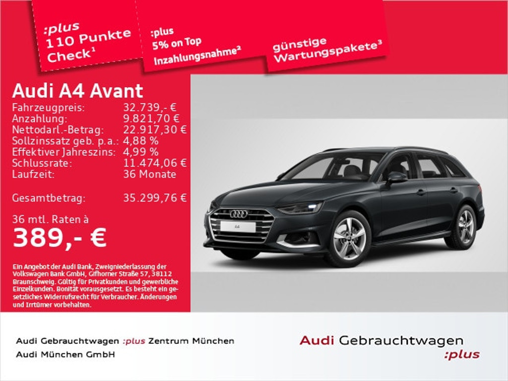 Audi A4 Avant S-Tronic 35 TDI