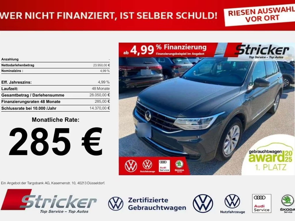 Volkswagen Tiguan Life eHybrid 1.4 TSI