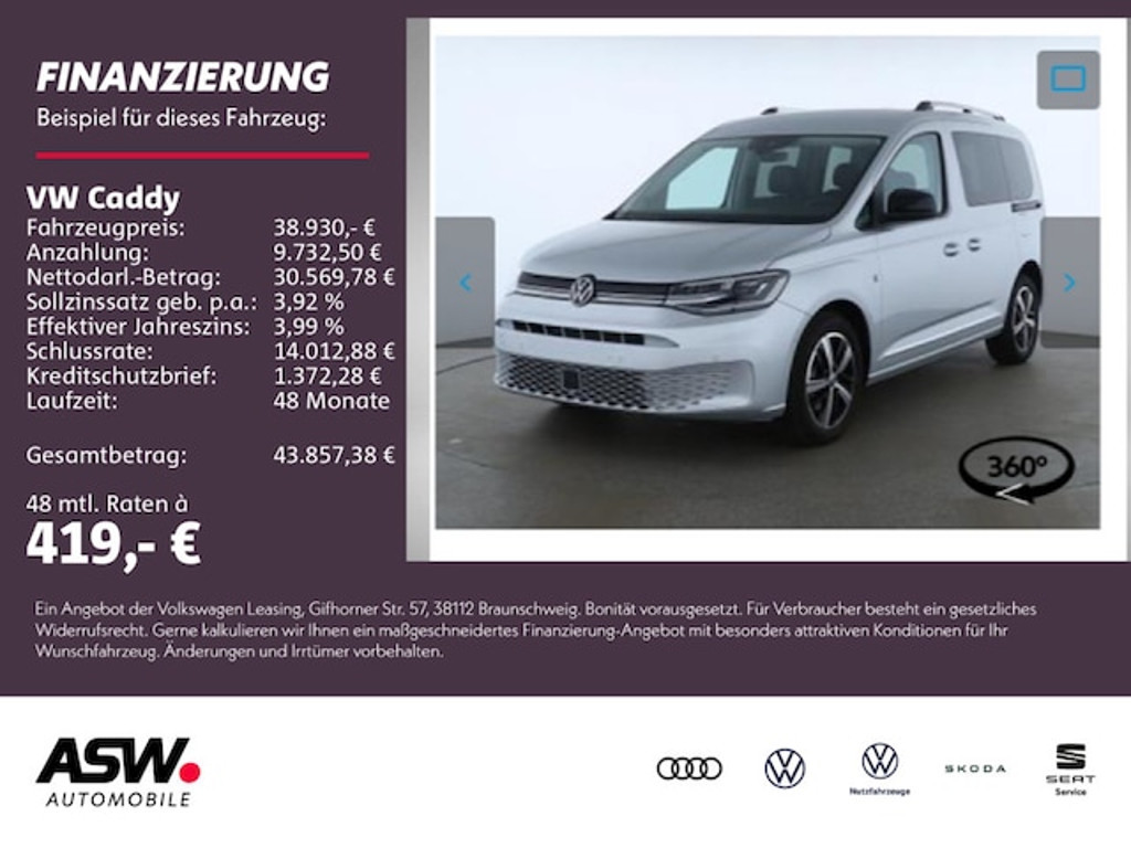 Volkswagen Caddy DSG Style 1.5 TSI