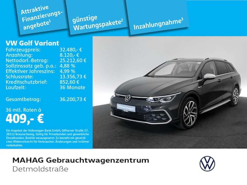 Volkswagen Golf DSG Variant AllTrack Golf VIII 2.0 TDI
