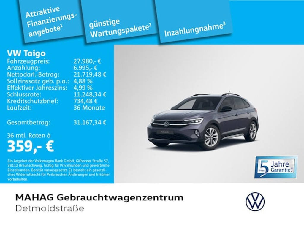 Volkswagen Taigo 1.5 TSI IQ.Drive