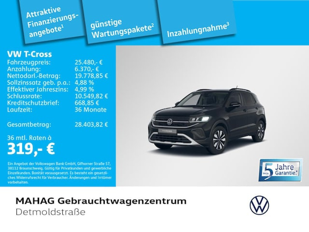 Volkswagen T-Cross DSG 1.0 TSI