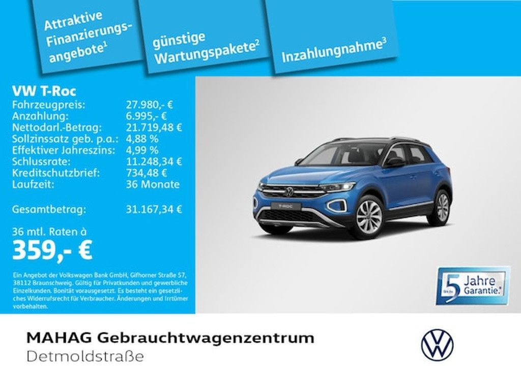 Volkswagen T-Roc Style 1.5 TSI IQ.Drive