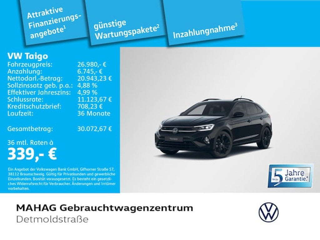 Volkswagen Taigo R-Line 1.5 TSI IQ.Drive