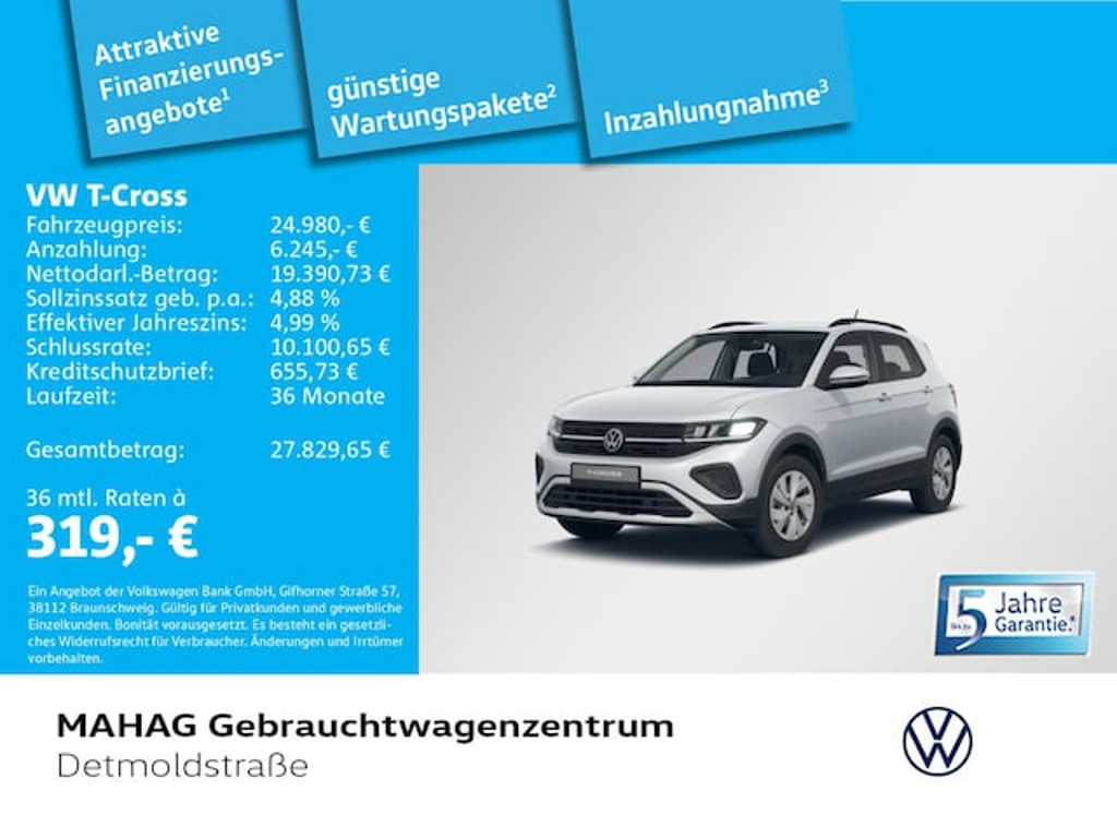 Volkswagen T-Cross Life 1.0 TSI
