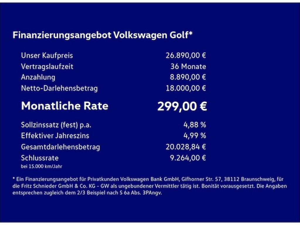 Volkswagen Golf 2.0 TSI