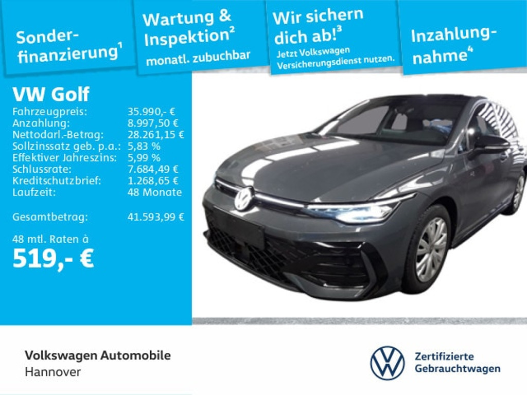 Volkswagen Golf DSG R-Line Golf VIII 2.0 TDI