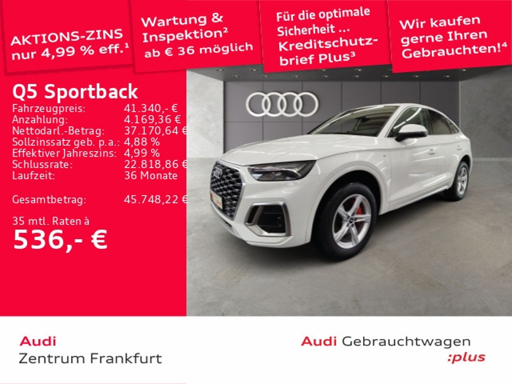 Audi Q5 Sportback Quattro S-Tronic 40 TFSI
