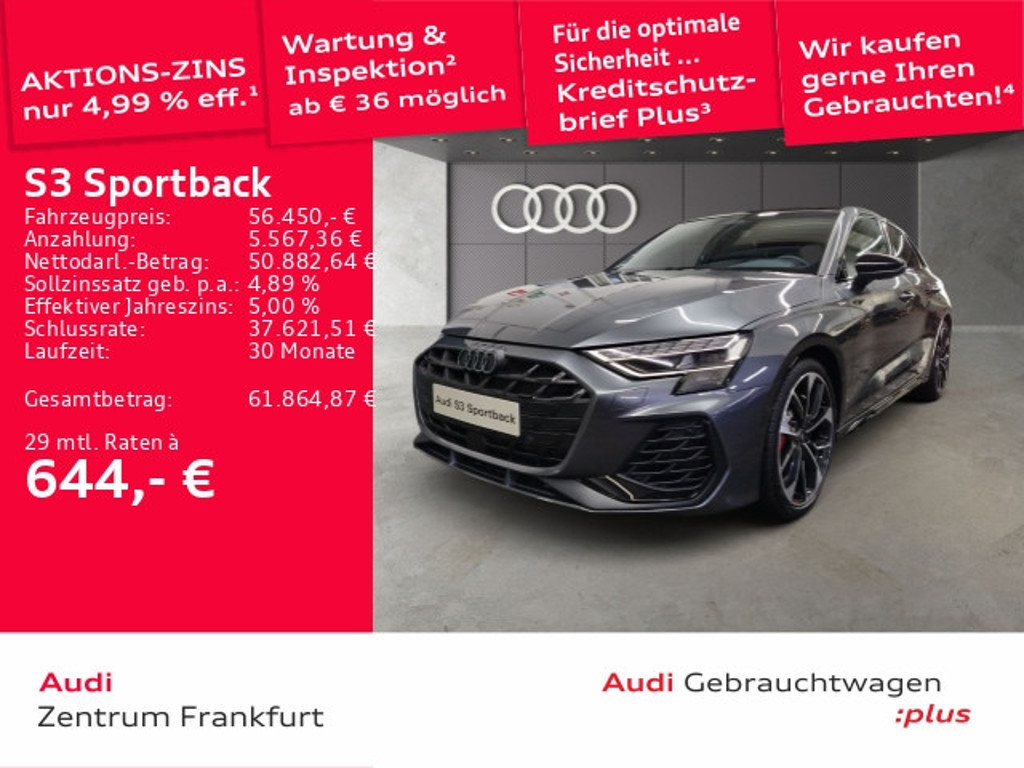 Audi S3 Sportback Quattro S-Tronic