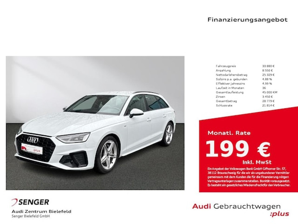 Audi A4 Avant Quattro S-Line S-Tronic 40 TDI