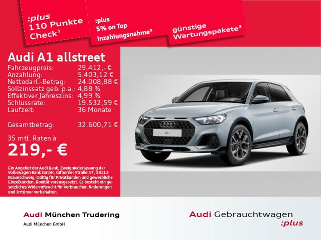 Audi A1 S-Tronic 30 TFSI Allstreet