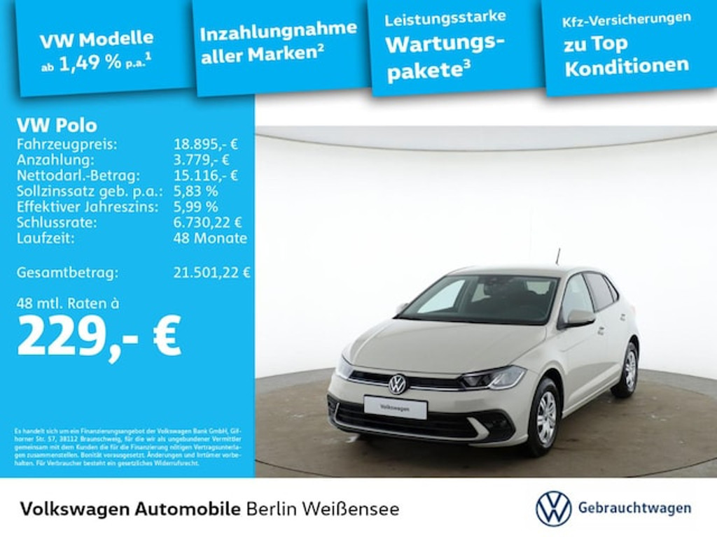 Volkswagen Polo Polo 1.0 *APP*LED*ACC*PDC*SHZ*KLIMA