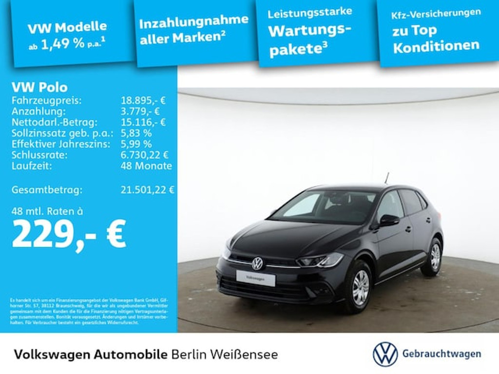 Volkswagen Polo Polo 1.0 *APP*LED*ACC*PDC*SHZ*KLIMA