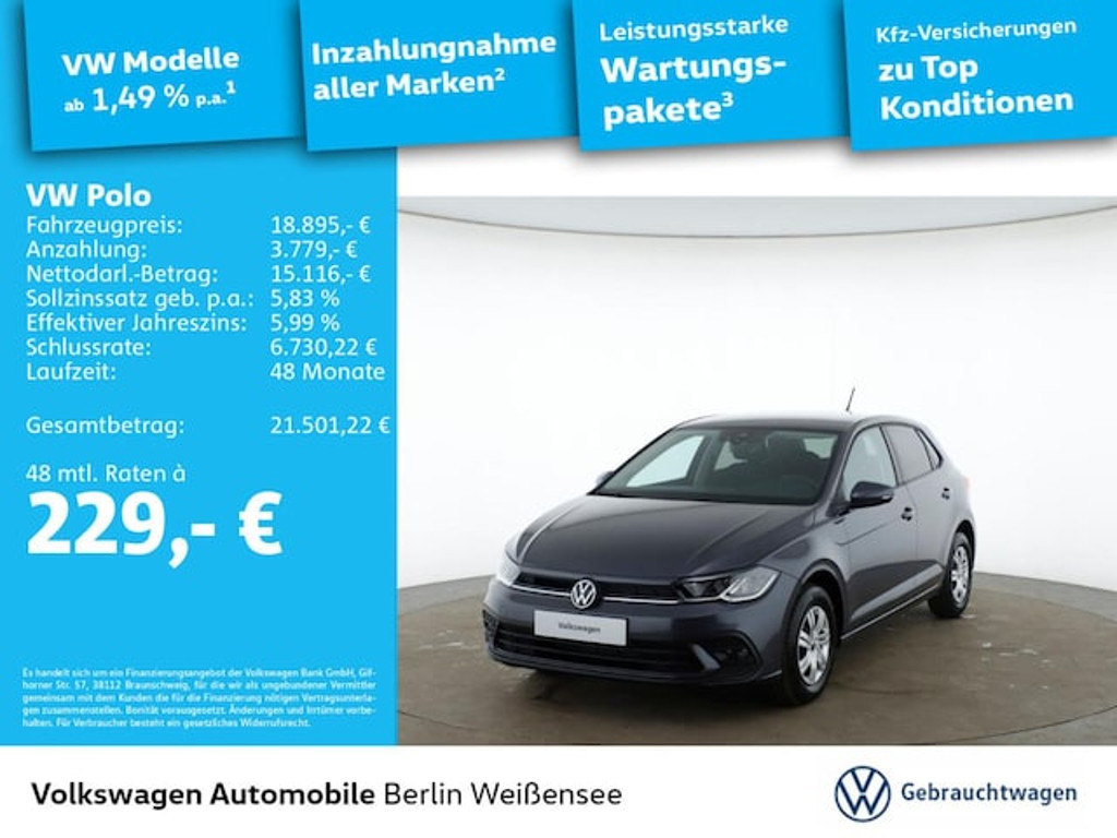 Volkswagen Polo Polo 1.0 *APP*LED*ACC*PDC*SHZ*KLIMA