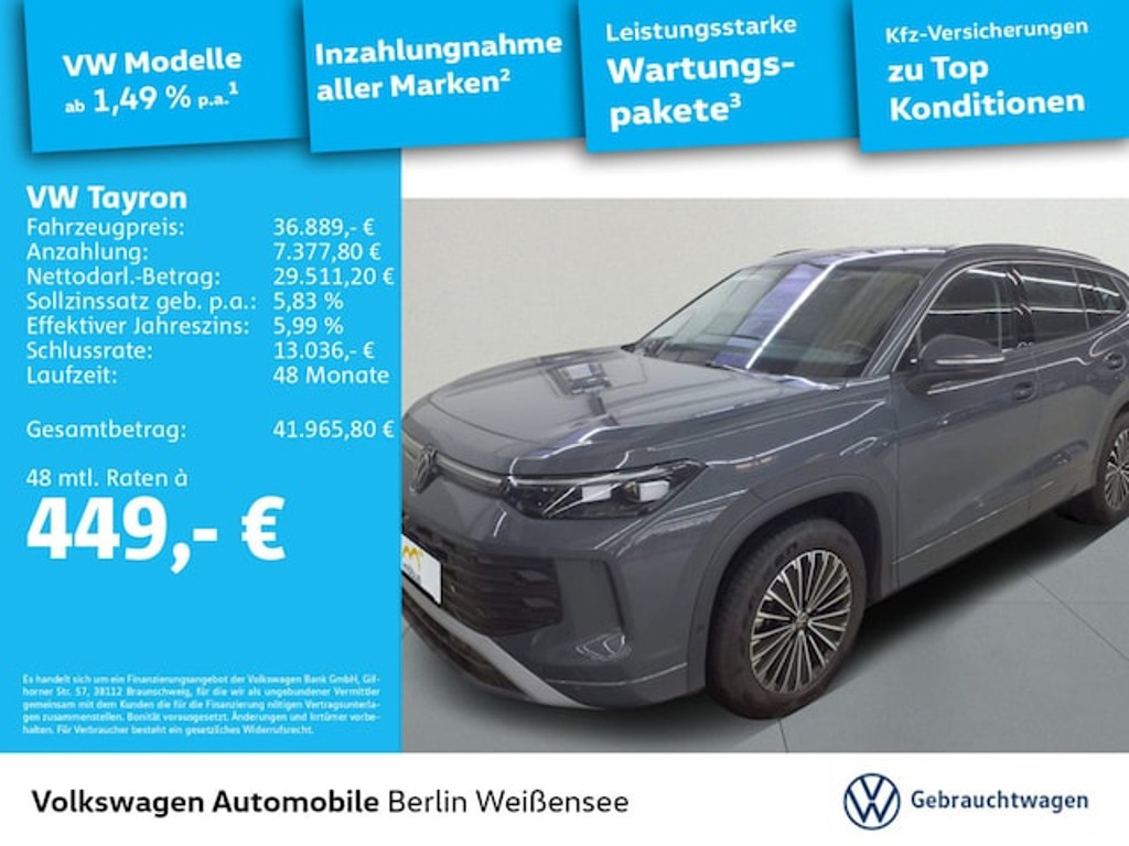Volkswagen Tayron DSG Life IQ.Drive 1.5 eTSI