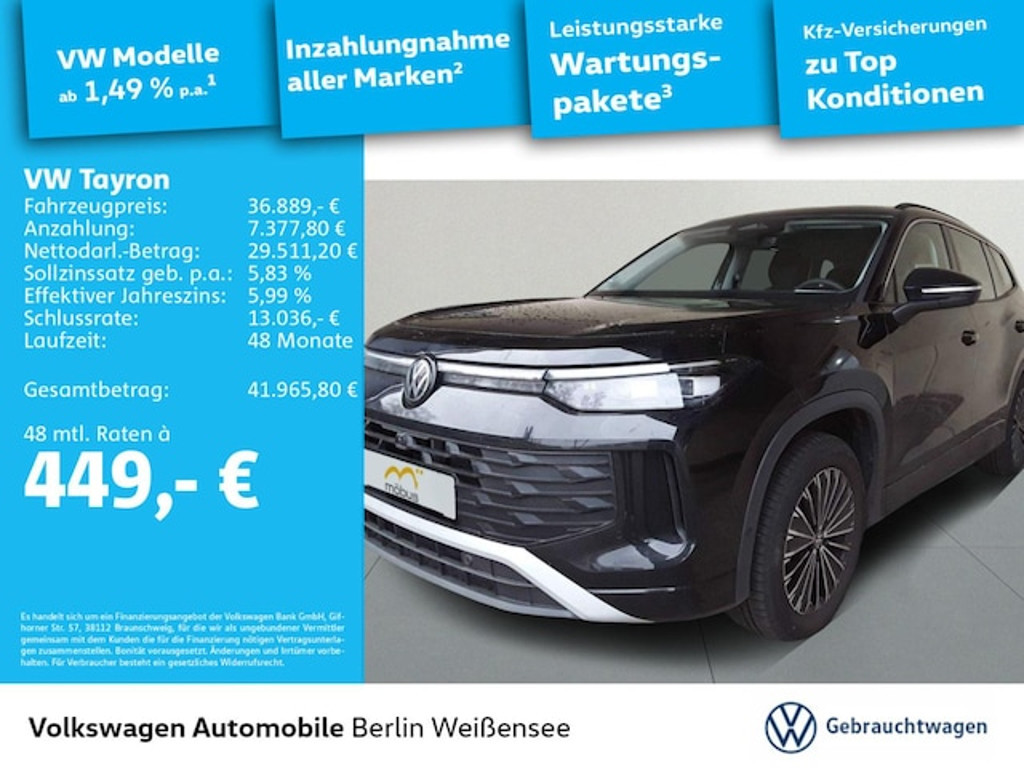 Volkswagen Tayron DSG Life IQ.Drive 1.5 eTSI