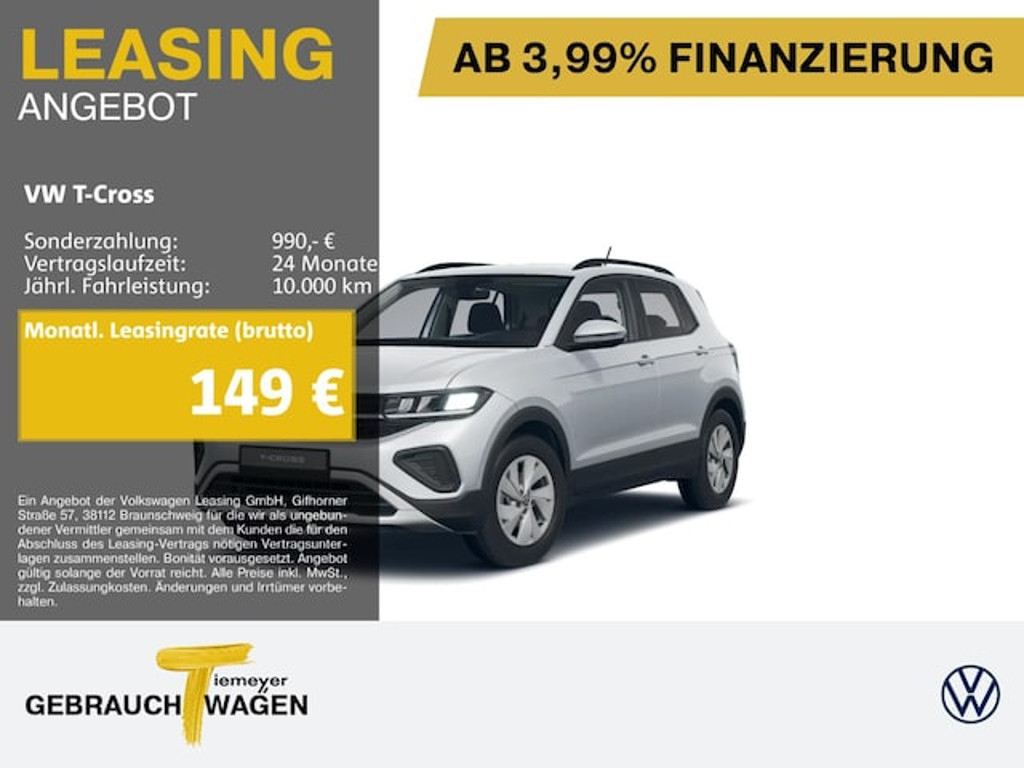 Volkswagen T-Cross Life 1.0 TSI IQ.Drive