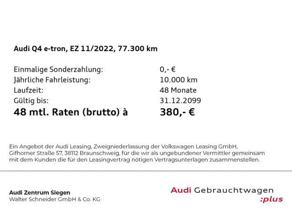 Audi Q4 e-tron